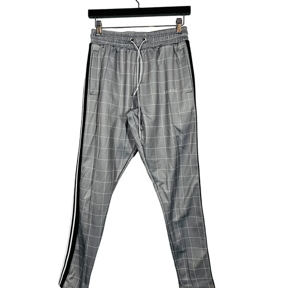 Legend London Track Suit Pants Bottoms Pant Checker Print Stripe - M - Picture 1 of 8